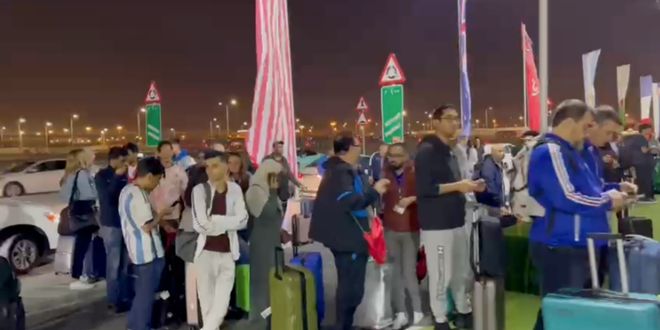 Aficionados en Qatar