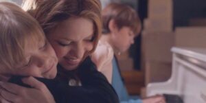 Shakira y sus hijos, Sasha y Milan