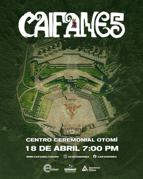 Caifanes se presentará en el Centro Ceremonial Otomí con show histórico